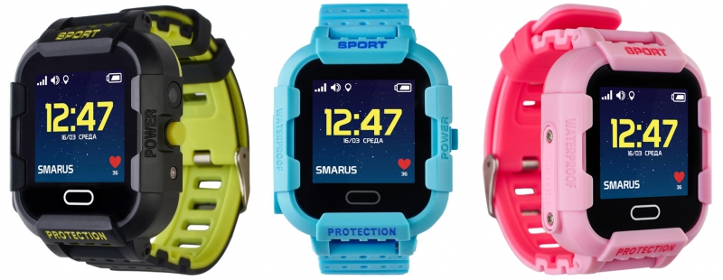 Часы с GPS трекером SMARUS kids K6 противоударные и водонепроницаемые