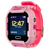 GPS часы SMARUS kids K6 розовые (противоударные и водостойкие)