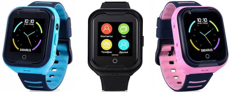 GPS часы SMARUS kids KW1 (4G, видеозвонок, водонепроницаемые)